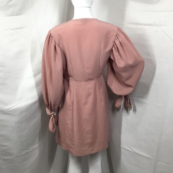 Topshop Ovoid Sleeve Wrap Dress (G3) - Picture 2 of 7